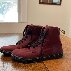 Dr. Martens Maroon Boots